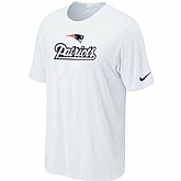 Nike New England Patriots Authentic Logo T-Shirt White,baseball caps,new era cap wholesale,wholesale hats