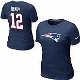 Nike New England Patriots Tom Brady Name & Number Women's T-Shirt,baseball caps,new era cap wholesale,wholesale hats