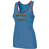 Nike New Orleans Saints Heart x26 Soul Tri-Blend Racerback stretch Tank Top L.Blue,baseball caps,new era cap wholesale,wholesale hats