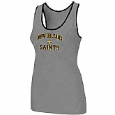 Nike New Orleans Saints Heart x26 Soul Tri-Blend Racerback stretch Tank Top L.grey,baseball caps,new era cap wholesale,wholesale hats