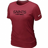 Nike New Orleans Saints Sideline Legend Authentic Font Women's T-Shirt Red,baseball caps,new era cap wholesale,wholesale hats
