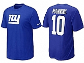 Nike New York Giants 10 Eli Manning Name & Number T-Shirt,baseball caps,new era cap wholesale,wholesale hats