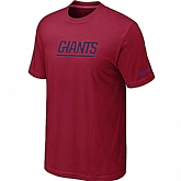 Nike New York Giants Authentic Logo T-Shirt - Red,baseball caps,new era cap wholesale,wholesale hats