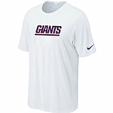 Nike New York Giants Authentic Logo T-Shirt - White,baseball caps,new era cap wholesale,wholesale hats