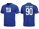 Nike New York Giants Jason Pierre-Paul Name & Number T-Shirt Blue,baseball caps,new era cap wholesale,wholesale hats