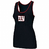 Nike New York Giants Ladies Big Logo Tri-Blend Racerback stretch Tank Top Black