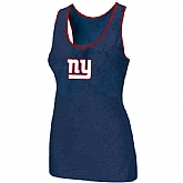 Nike New York Giants Ladies Big Logo Tri-Blend Racerback stretch Tank Top Blue