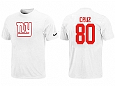 Nike New York Giants Victor Cruz Name & Number T-Shirt White,baseball caps,new era cap wholesale,wholesale hats