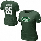 Nike New York Jets Chaz Schilens Name & Number Women's T-Shirt Green,baseball caps,new era cap wholesale,wholesale hats