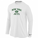 Nike New York Jets Heart & Soul Long Sleeve T-Shirt White,baseball caps,new era cap wholesale,wholesale hats