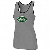 Nike New York Jets Ladies Big Logo Tri-Blend Racerback stretch Tank Top L.grey,baseball caps,new era cap wholesale,wholesale hats
