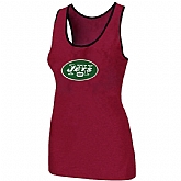 Nike New York Jets Ladies Big Logo Tri-Blend Racerback stretch Tank Top Red,baseball caps,new era cap wholesale,wholesale hats