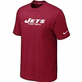 Nike New York Jets Sideline Legend Authentic Font T-Shirt Red,baseball caps,new era cap wholesale,wholesale hats