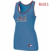 Nike New York Mets Tri-Blend Racerback stretch Tank Top L.Blue,baseball caps,new era cap wholesale,wholesale hats