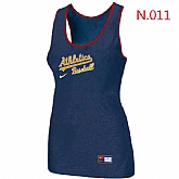 Nike Oakland Athletics Tri-Blend Racerback stretch Tank Top Blue,baseball caps,new era cap wholesale,wholesale hats