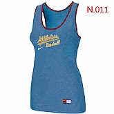 Nike Oakland Athletics Tri-Blend Racerback stretch Tank Top L.Blue,baseball caps,new era cap wholesale,wholesale hats