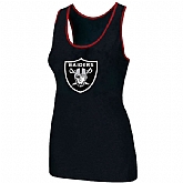 Nike Okaland Raiders Ladies Big Logo Tri-Blend Racerback stretch Tank Top Black