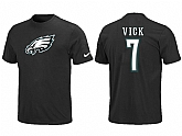 Nike Philadelphia Eagles 7 Michael Vick Name & Number T-Shirt,baseball caps,new era cap wholesale,wholesale hats