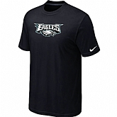 Nike Philadelphia Eagles Authentic Logo T-Shirt BLack,baseball caps,new era cap wholesale,wholesale hats