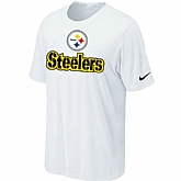 Nike Pittsburgh Steelers Authentic Logo T-Shirt White,baseball caps,new era cap wholesale,wholesale hats