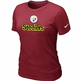 Nike Pittsburgh Steelers Authentic Logo Women's T-Shirt Red,baseball caps,new era cap wholesale,wholesale hats