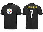 Nike Pittsburgh Steelers Ben Roethlisberger Name & Number T-Shirt Black,baseball caps,new era cap wholesale,wholesale hats
