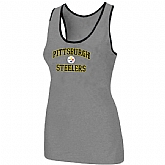 Nike Pittsburgh Steelers Heart x26 Soul Tri-Blend Racerback stretch Tank Top L.grey,baseball caps,new era cap wholesale,wholesale hats
