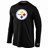 Nike Pittsburgh Steelers Logo Long Sleeve T-Shirt black,baseball caps,new era cap wholesale,wholesale hats