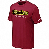 Nike Pittsburgh Steelers Sideline Legend Authentic Font T-Shirt Red,baseball caps,new era cap wholesale,wholesale hats