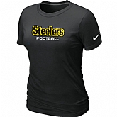 Nike Pittsburgh Steelers Sideline Legend Authentic Font Women's T-Shirt Black,baseball caps,new era cap wholesale,wholesale hats