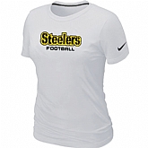 Nike Pittsburgh Steelers Sideline Legend Authentic Font Women's T-Shirt White,baseball caps,new era cap wholesale,wholesale hats