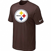 Nike Pittsburgh Steelers Sideline Legend Authentic Logo T-Shirt Brown,baseball caps,new era cap wholesale,wholesale hats