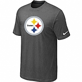Nike Pittsburgh Steelers Sideline Legend Authentic Logo T-Shirt Dark grey,baseball caps,new era cap wholesale,wholesale hats