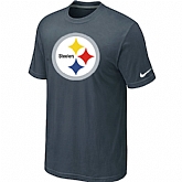 Nike Pittsburgh Steelers Sideline Legend Authentic Logo T-Shirt Grey,baseball caps,new era cap wholesale,wholesale hats