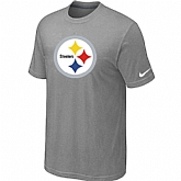 Nike Pittsburgh Steelers Sideline Legend Authentic Logo T-Shirt Light grey,baseball caps,new era cap wholesale,wholesale hats