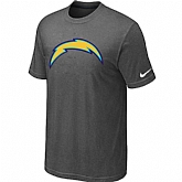 Nike San Diego Chargers Sideline Legend Authentic Logo T-Shirt Dark grey,baseball caps,new era cap wholesale,wholesale hats
