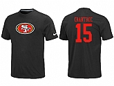 Nike San Francisco 49ers 15 CRABTREE Name & Number T-Shirt Black,baseball caps,new era cap wholesale,wholesale hats
