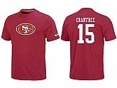 Nike San Francisco 49ers 15 CRABTREE Name & Number T-Shirt Red,baseball caps,new era cap wholesale,wholesale hats