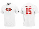 Nike San Francisco 49ers 15 CRABTREE Name & Number T-Shirt White,baseball caps,new era cap wholesale,wholesale hats