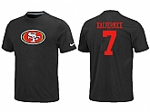 Nike San Francisco 49ers 7 Kaepernick Name & Number T-Shirt Black,baseball caps,new era cap wholesale,wholesale hats