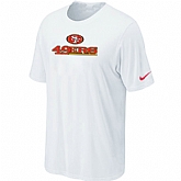 Nike San Francisco 49ers Authentic Logo T-Shirt White,baseball caps,new era cap wholesale,wholesale hats