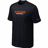 Nike San Francisco 49ers Sideline Legend Authentic Font T-Shirt Black,baseball caps,new era cap wholesale,wholesale hats