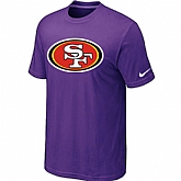 Nike San Francisco 49ers Sideline Legend Authentic Logo Dri-FIT T-Shirt Purple,baseball caps,new era cap wholesale,wholesale hats