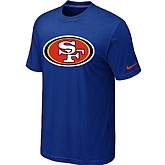 Nike San Francisco 49ers Sideline Legend Authentic Logo T-Shirt Blue,baseball caps,new era cap wholesale,wholesale hats