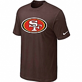 Nike San Francisco 49ers Sideline Legend Authentic Logo T-Shirt Brown,baseball caps,new era cap wholesale,wholesale hats