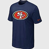 Nike San Francisco 49ers Sideline Legend Authentic Logo T-Shirt D.Blue,baseball caps,new era cap wholesale,wholesale hats