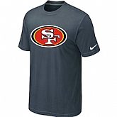 Nike San Francisco 49ers Sideline Legend Authentic Logo T-Shirt Grey,baseball caps,new era cap wholesale,wholesale hats
