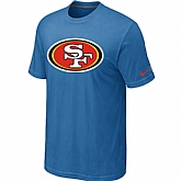 Nike San Francisco 49ers Sideline Legend Authentic Logo T-Shirt light Blue,baseball caps,new era cap wholesale,wholesale hats