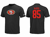 Nike San Francisco 49ers Vernon Davis Name & Number T-Shirt Black,baseball caps,new era cap wholesale,wholesale hats