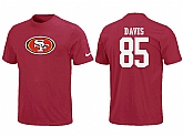 Nike San Francisco 49ers Vernon Davis Name & Number T-Shirt Red,baseball caps,new era cap wholesale,wholesale hats